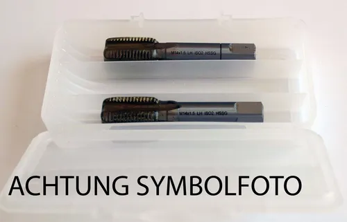 Hand-Gewindebohrer Set Satz (2Stk) M12x1,25 Mf HSS DIN352 Links Linksgewinde