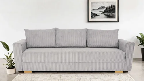 INOSIGN MAGHERA Schlafsofa mit Bettkasten, hellgrau