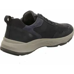 Waldläufer H-Tom Sneaker blau 45 EU (10,5 UK) - Sneaker aus Echtleder in marine jeans, ideal für Komfort und Stil. Perfekt für den Alltag mit einer Absatzhöhe von 2,5 cm und normaler Weite.