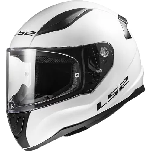 LS2, Integraler Motorradhelm RAPID II SOLID White, XL