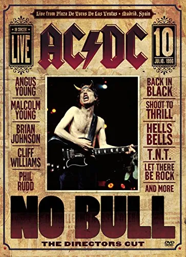 AC/DC - No Bull Directors Cut DVD - Musikfilm über das legendäre Konzert von AC/DC, FSK 6, ideal für Rock-Fans und Sammler.