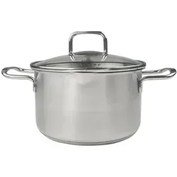 Chefkoch+Fackelmann Fleischtopf München 3L - Edelstahl Fleischtopf mit Abgießfunktion, backofengeeignet – ideal zum Kochen für die ganze Familie.