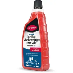 Caramba Easy Clean Scheibenreiniger Extra Sicht Konzentrat, für die Auto-Scheibenwaschanlage, Glasreiniger, Windschutzscheibenversiegelung, Abperleffekt, 1 l