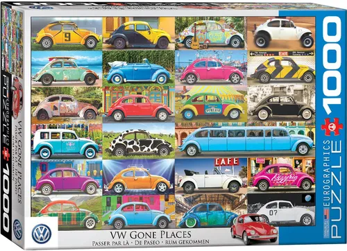 Puzzle 1000 Teile Puzzle - Puzzle - Volkswagen Käfer - weitgereist, Puzzleteile