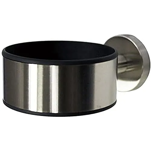 Tiger Boston Fönhalter aus Edelstahl - Eleganter Haartrocknerhalter aus gebürstetem Edelstahl, schützt vor Kratzern und ermöglicht einfache Montage ohne Bohren. Ideal für stilvolle Badezimmer.