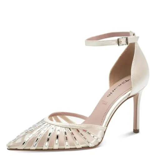 Produktbild Tamaris Damen Pumps mit Stilettoabsatz, weiß, 38 EU