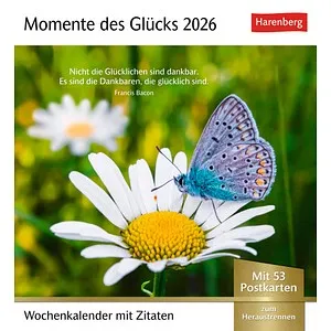 Harenberg Postkartenkalender Momente des Glücks 2026, 1 St.