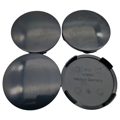 4X Nabendeckel 63,8mm Trägerkappe ohne Emblem Nabenkappe N32 Schwarz gewölbt