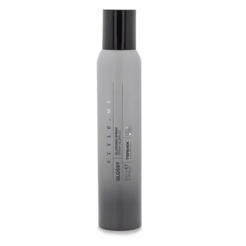 TERMIX Style Me Glossy Brillantspray 200ml | Extra Leichter Halt für Strahlendes Haar - Haarspray für sofortigen Glanz und strahlendes Finish. Angereichert mit Orchideen- und Quinoaextrakt, nährt es das Haar und sorgt für Frizz-Kontrolle ohne Rückstände.