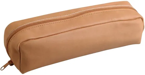 Clairefontaine 8300C Schlampermäppchen - Echtes Leder, 22 x 5 x 3 cm, praktisch und robust für unterwegs