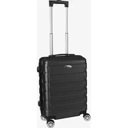 H4L Koffer Trolley Reisekoffer Hartschalenkoffer ABS Schwarz 22 Zoll - Robuster 22 Zoll Hartschalenkoffer aus 100% ABS mit 4 Doppel-Spinnerrädern für müheloses Manövrieren und einem integrierten Zahlenschloss für maximale Sicherheit.