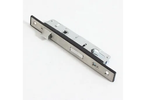 ESTEXO Einsteckschloss für Gartentor – Edelstahl Stulp - Gartentorzubehör mit schmalem Edelstahl Stulp, umlegbarer Schlossfalle und flexibler Türrichtung für optimale Sicherheit und einfache Installation.