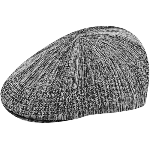 Kangol Color Burst Ventair Flatcap Schirmmütze Herren - Schwarz, M (56-57 cm) - Stylische Flatcap für Herren aus 100% Nylon, ideal für Frühling und Sommer. Leicht und atmungsaktiv mit 5 cm Schirmlänge für optimalen Tragekomfort.