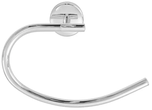 Handtuchring schwenkbar offen chrom für Bad / Küche Rosette rund