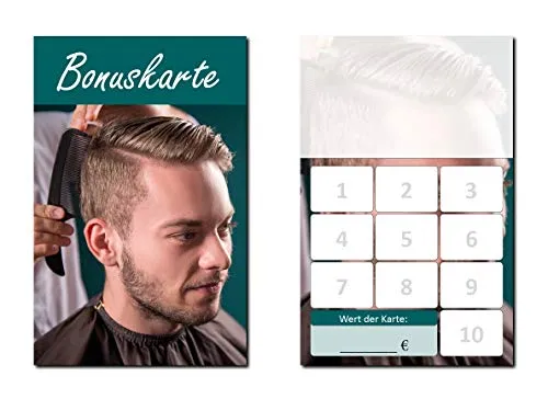 Stück Friseur Herren Bonuskarten (BOK-422) von LYSCO
