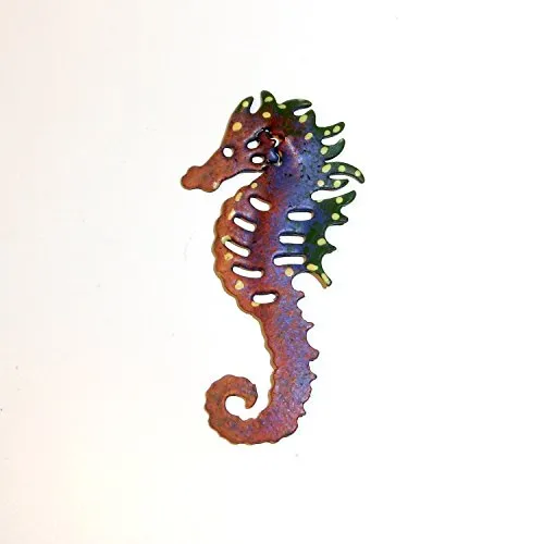 Magnet Seepferdchen aus Metall, Mitbringsel, Kühlschrankmagnet, kleines Geschenk, Adventskalenderfüllung