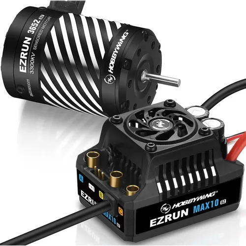 Hobbywing Ezrun MAX10 G2 80A Combo mit 3652SD-3300kV 3,175 Welle (HW38020346)