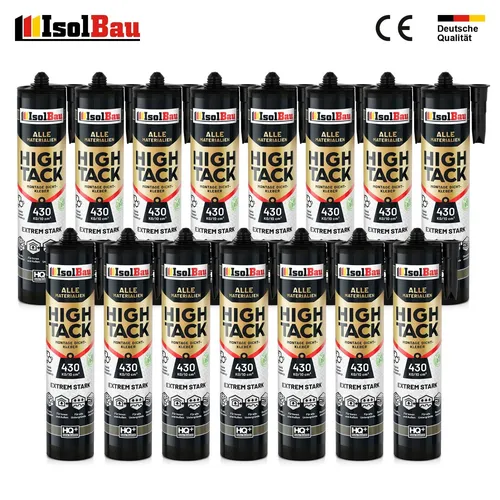 Montagekleber High Tack 530g - Universeller Baukleber - Klebstoffe für alle Materialien; flexibler, wetterbeständiger und geruchsfreier Hybrid Polymer Kleber, ideal für Innen- und Außenanwendungen.
