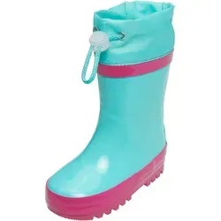 Playshoes Unisex-Kinder Gummistiefel Türkis 22/23 EU - Hochwertige wasserdichte Kinderstiefel mit warmem Innenfutter und robustem Profil. Reflektoren bieten zusätzliche Sichtbarkeit für sicheres Spielen im Freien.