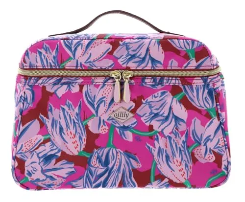 Oilily Kosmetiktasche Coco - Stylische Kosmetiktasche in Tulipy Bossa Nova mit vielen Fächern für optimale Ordnung. Ideal für Reisen, Freizeit und Bad, aus abwaschbarem Material und umweltfreundlich aus recyceltem PET.
