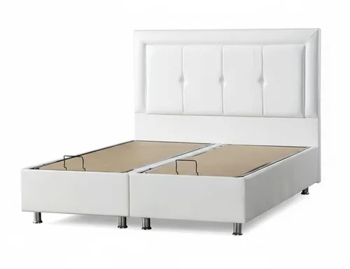 Stabiles Bettgestell mit Kopfteil in modernem Design - Schlafzimmermöbel für Erwachsene mit einer Liegefläche von 160 x 200 cm. Robustes Holzgestell, 2 Jahre Herstellergarantie und stilvolles, einfarbiges Design für optimalen Komfort.