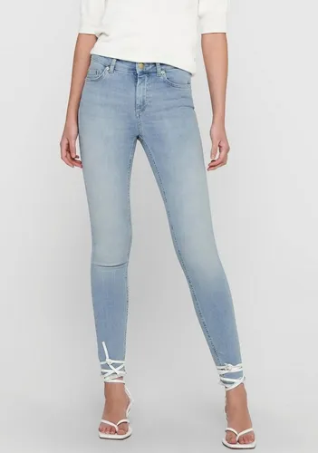 ONLY Damen Skinny Fit Jeans | Stone Washed Denim Stretch Hose