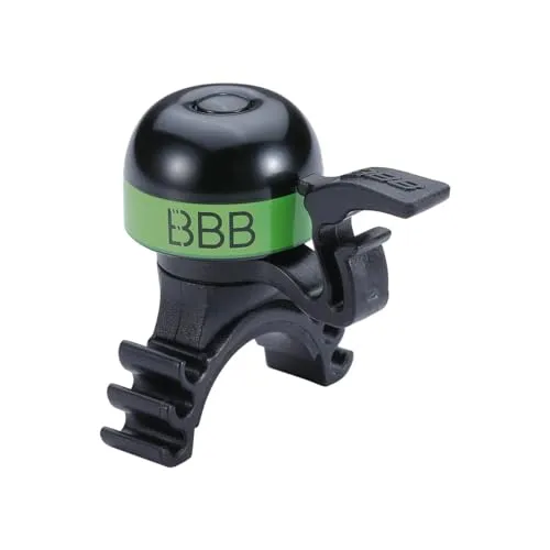 BBB Cycling Bike Bell Fahrradklingel Mini Lenker Sound Bell für Renn- und Rennräder Adults Grün MiniFit BBB-16