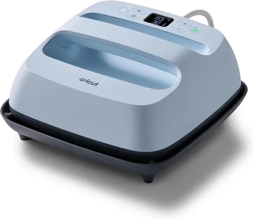 Cricut EasyPress 3 - 22,5 cm x 22,5 cm Heizplatte, präzise Temperaturkontrolle bis 205 °C und Bluetooth-Verbindung zur Cricut Heat App