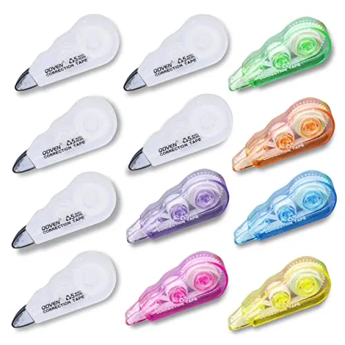 Piacolnic 12 Stück Korrekturroller Mini, 5mm Korrekturmaus Süß, Korrekturband für Studenten im Büro