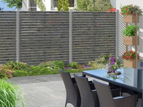 Woodtex Sichtschutzzaun aus Kiefernholz | 180x180 cm | Wetterfest und langlebig - Hochwertiger Sichtschutzzaun aus kesseldruckimprägniertem Kiefernholz, ideal für Garten und Terrasse. Bietet optimalen Schutz vor neugierigen Blicken und bleibt stabil bei jedem Wetter.