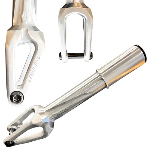 Ethic DTC Legion V2 Stunt-Scooter Gabel HIC Silber - Cityroller & Kickboards – Robuste Ersatzgabel für Stunt-Scooter, ideal für Tricks und Parkfahrten, geeignet für Kinder ab 5 Jahren und bis 100kg belastbar.