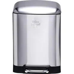 Dirt Devil Tretabfalleimer mit Soft Close-Funktion – Edelstahl Silber - Der Dirt Devil Tretabfalleimer kombiniert elegantes Design mit praktischen Funktionen. Mit Soft Close-Deckel und stabiler Pedalöffnung ist er ideal für Küche, Bad oder Büro. Der herausnehmbare Einsatz erleichtert die Reinigung.