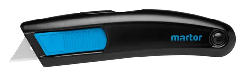 MARTOR SECUPRO MEGASAFE Sicherheitsmesser 11600102 - Cuttermesser mit Trapezklinge, ideal für Rechts- und Linkshänder, sicher und präzise für alle Schneidarbeiten im Büro.