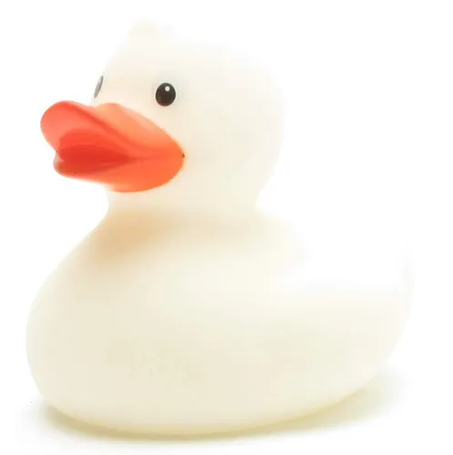 Badeente Magic Duck mit UV-Farbwechsel - weiss zu pink Quietscheente Plastikente