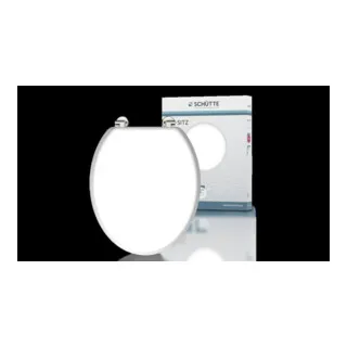 KIRCHHOFF Holzkern WC-Sitz WHITE - Hochwertiger WC-Sitz aus Holzkern mit elegantem weißen Finish, ideal für modernes Badezimmer-Design und einfache Montage.