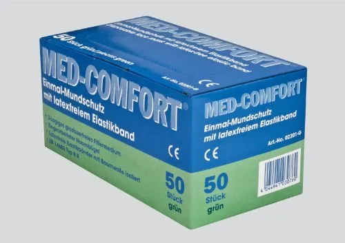 Mundschutz 3-lagig, grün