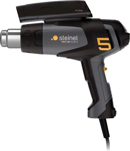 Steinel 089658 PRO HM 2120 E Carwrapper-Set Heißluftgebläse 2200W - Heißluftpistolen-Set für Werbe- und Folierungstechniker, bietet 7,5 m Kabel für maximale Bewegungsfreiheit und absolute Temperatursicherheit.