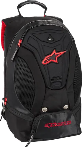 Alpinestars 17 Liter Rucksack, Schwarz, Wasserabweisend - Tagesrucksäcke mit 17 Liter Fassungsvermögen, wasserabweisend und fleece-gefüttert. Ideal für Motorräder, mit MP3- und Laptop-Tasche für unterwegs.