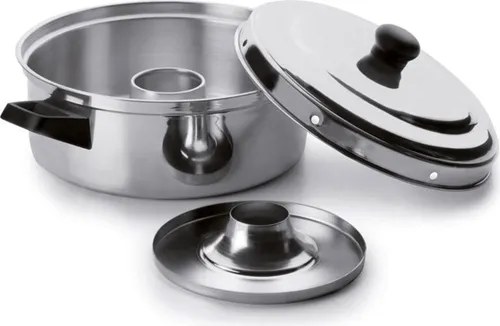 Ibili 28 Cm Stieltopf Silber - Universal-Kochtopf aus hochwertigem Aluminium mit Antihaftbeschichtung, ideal für Braten und Schmoren. Robuste Konstruktion für gleichmäßige Wärmeverteilung und leicht zu reinigen.