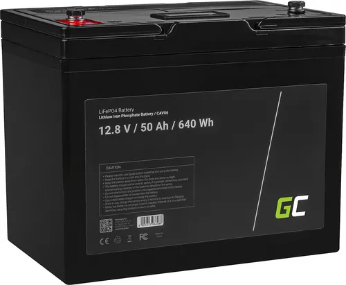 Green Cell® LiFePO4 Akku 50Ah 12.8V - Zubehör für Elektrowerkzeug, langlebiger Lithium-Eisen-Phosphat-Akku mit hoher Effizienz und geringem Gewicht, ideal für Reisemobile, Boote und Photovoltaikanlagen.