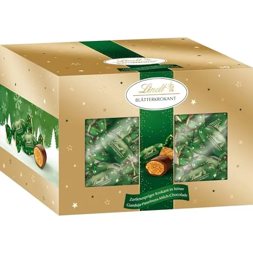 Lindt Schokolade Blätterkrokant 450g Köcher von Lindt