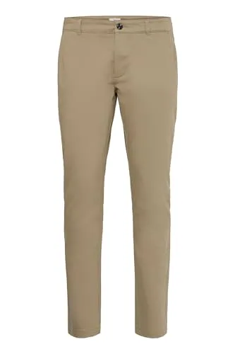 !Solid SDRaul Herren Chino Hose Stoffhose mit Stretch Eingrifftaschen Baumwollmischung Regular fit, Größe:31/32, Farbe:Dune (5409)