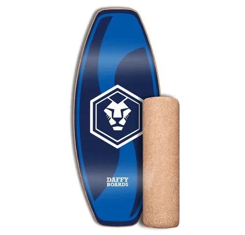 Daffy Boards Balanceboard Allrounder - Bluewave - Das Daffy Boards Balanceboard im trendigen „Bluewave“-Design bietet eine ideale Grundlage für Balance-Training und sportlichen Lifestyle. Mit einer hochwertigen Korkrolle im Set ist es vielseitig einsetzbar und sorgt für abwechslungsreiche Workouts.