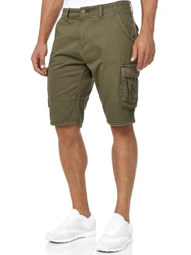 Indicode Cargoshorts Herren Blixt - Bequeme Cargo Shorts aus 100 % Baumwolle - Die Indicode Cargoshorts Blixt vereinen lässigen Stil und Funktionalität. Mit robustem Material und praktischen Cargotaschen sind sie ideal für Freizeit und Abenteuer. Bequem und vielseitig kombinierbar.