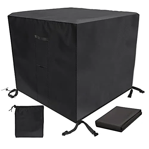 Abdeckung für Gartenmöbel 60x60x60cm Gartenmöbel Abdeckung Schutzhülle Sitzgarnituren Gartentische und Möbelsets Wasserdicht Winddicht 420D Oxford mit Zugkordel Belüftungsöffnungen Aufbewahrungstasche