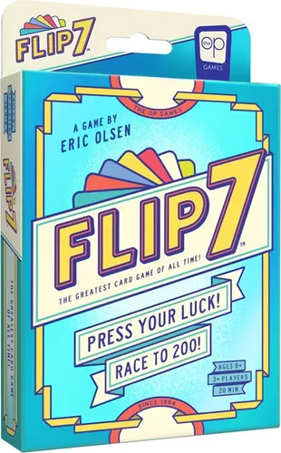 Flip 7 Kartenspiel – Kompaktes Familienspiel für 2-6 Spieler - Gesellschaftsspiel für 2-6 Spieler ab 8 Jahren, ideal für Reisen und spontane Spielrunden. Flip 7 bietet ein einzigartiges Spielprinzip mit Taktik und Risiko in einem kompakten Format.