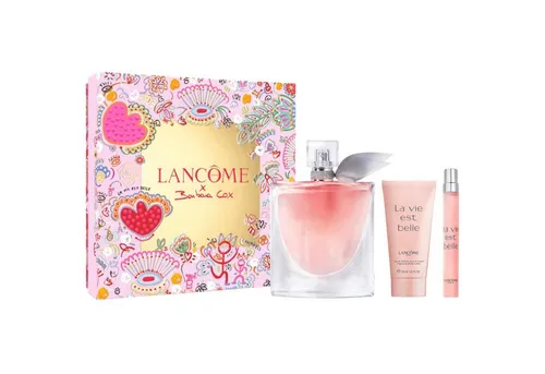 Lancôme La Vie Est Belle Duftset - Eau de Parfum 100 ml + Travel Spray 10 ml + Body Lotion 50 ml - Entdecke das luxuriöse La Vie Est Belle Duftset, perfekt für besondere Anlässe. Mit dem ikonischen Eau de Parfum, einer praktischen Reisegröße und einer pflegenden Bodylotion zauberst du jedem ein Lächeln ins Gesicht.