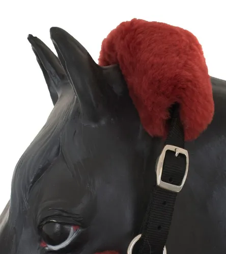 Engel Reitsport Reithalfter Lammfell Halfter Schoner Genickschoner 32cm, Lammfell