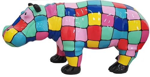 Abstrakte Deko Figur - Moderne Skulptur 32cm - Moderne Skulptur aus Kunststoff, ideal für Esszimmer oder Wohnzimmer. Mit ihrer einzigartigen Form bringt sie Farbe und Stil in jeden Raum.