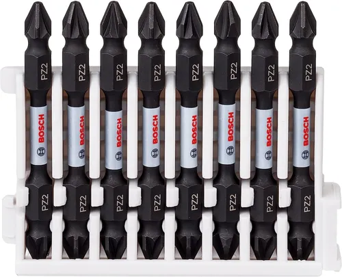 Bosch Doppelklingen Schrauberbit-Set, 8-teilig, PZ2-PZ2, 65 mm 2608522338